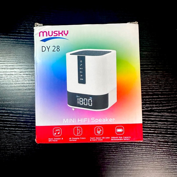 MUSKY DY28S Multi-function Wireless Bluetooth Speaker NIGHT LIGHT *NEW* - Picture 7 of 8